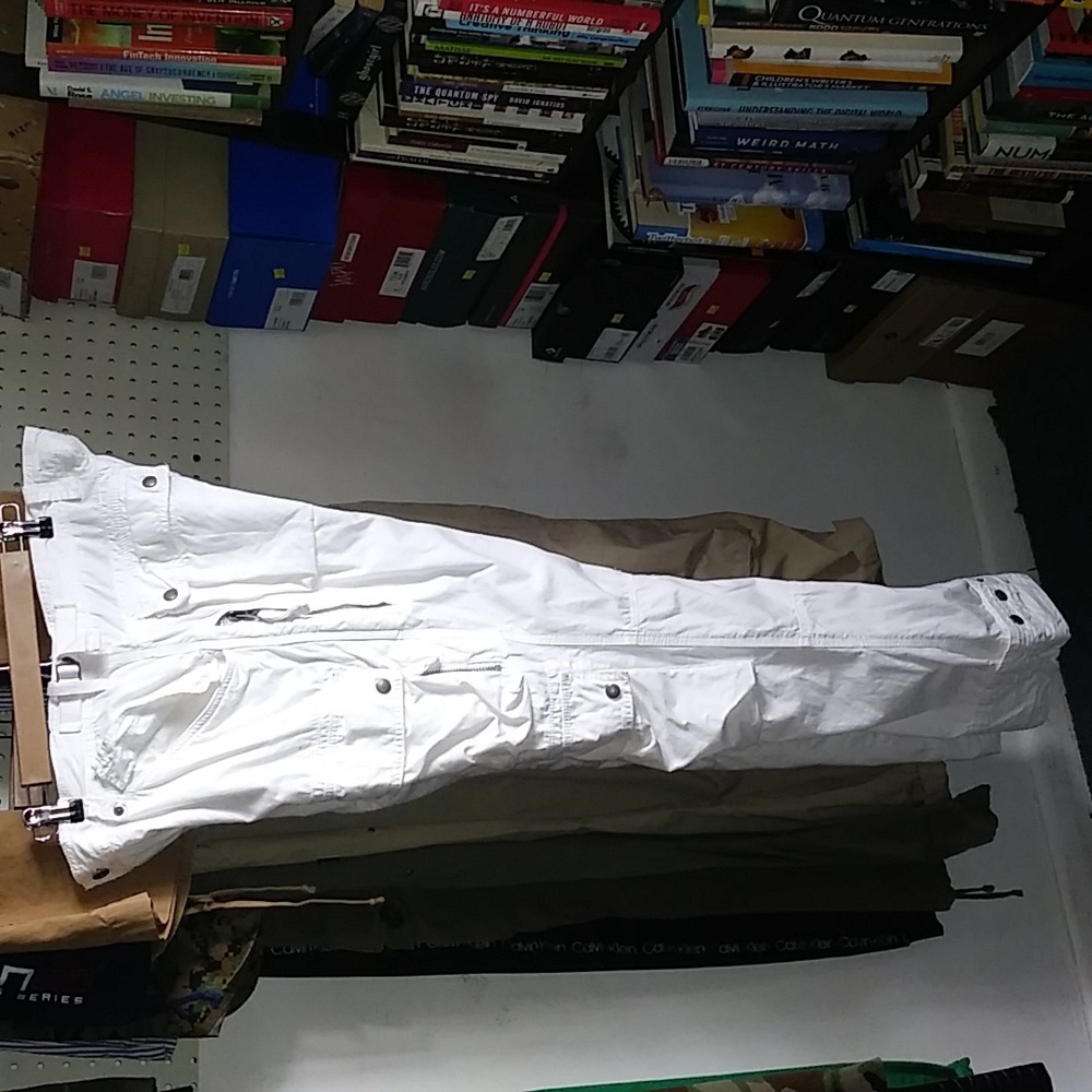Polo Ralph Lauren Men’s Aviator Paratrooper Rare White Utility Cargo Pants-36x32 - Picture 7 of 10